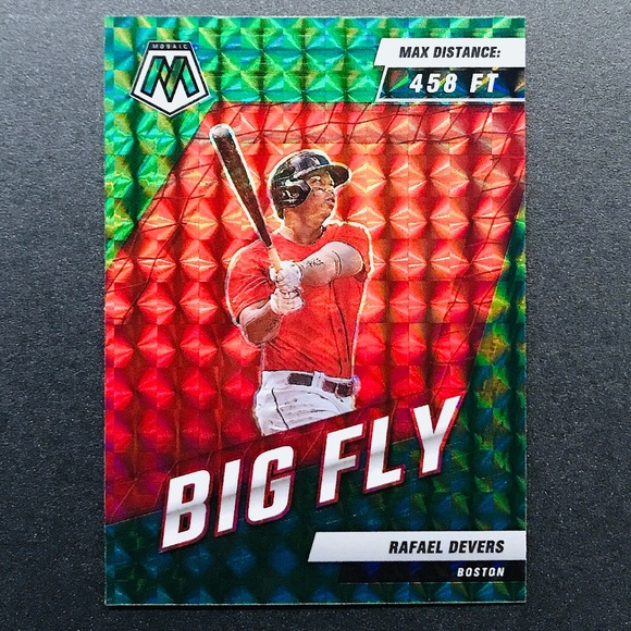 Rafael Devers - 2022 Panini Mosaic Big Fly Mosaic Green #BF-3 - Picture 1 of 2